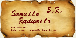 Samuilo Radumilo vizit kartica